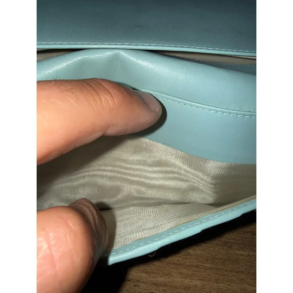 Gucci Jackie GG Embossed Long Wallet Rare Mint Green Gold Hardware with box - Picture 12 of 12